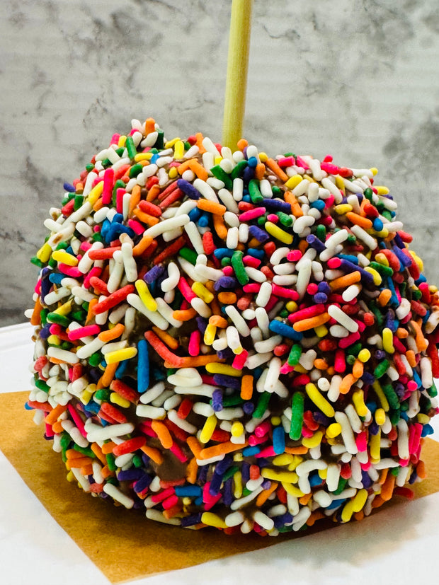 Sprinkles caramel apple