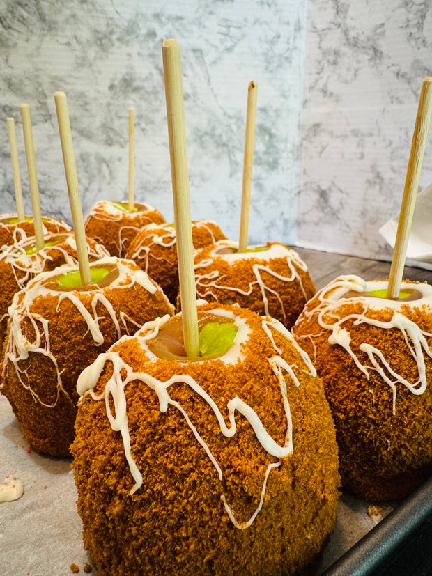 Biscoff cookies Caramel Apples