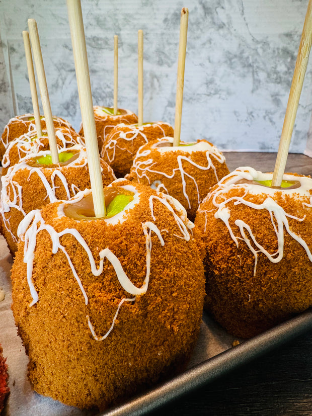 Biscoff cookies Caramel Apples