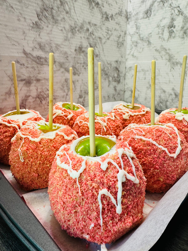 Strawberry short cake caramel apple